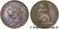 REGNO UNITO 1 Farthing Victoria “Bun Head” 1887