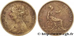 REGNO UNITO 1/2 Penny Victoria “Bun Head” 1886