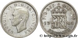UNITED KINGDOM 6 Pence Georges VI / monograme GRI 1945