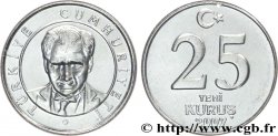 TURKEY 25 Yeni Kurus Kemal Ataturk 2007  MS