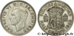 ROYAUME-UNI 1/2 Crown Georges VI / écu 1942