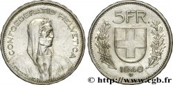 SUISSE 5 Francs Berger des alpes / bouclier suisse 1948 Berne - B