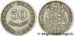 ANGOLA 50 Centavos monnayage colonial Portugais 1948