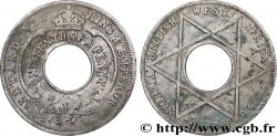 BRITISH WEST AFRICA 1/10 Penny frappe au nom d’Edouard VII 1908