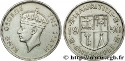 ISLA MAURICIO 1 Roupie roi Georges VI / blason 1950  BC+