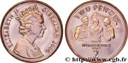 GIBRALTAR 2 Pence Elisabeth II, opération torche 2006
