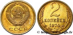 RUSSLAND - UdSSR 2 Kopecks emblème de l’URSS 1974 