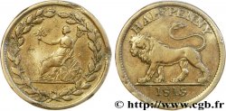 BRITISH TOKENS 1/2 Penny lion / allégorie du commerce, diamètre 29 mm 1813