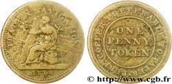 ROYAUME-UNI (TOKENS) 1 Penny “TRADE & NAVIGATION” (commerce et navigation) allégorie du commerce 1814