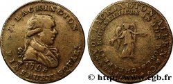 ROYAUME-UNI (TOKENS) 1/2 Penny Londres (Middlesex) J. Lackington / trompette de la renommée, “le moins cher des libraires au Monde” 1795