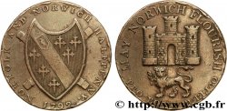 BRITISH TOKENS 1/2 Penny Norwich (Norfolk) armes de la ville / armes du comté 1792