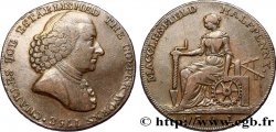 ROYAUME-UNI (TOKENS) 1/2 Penny Macclesfield (Cheshire) Charles Roe / femme avec outils, “payable at Macclesfield Liverpool & Congleton 1791