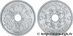 DENMARK 5 Kroner couronnes et monograme de la reine Margrethe II 2007 Copenhague