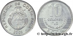 COSTA RICA 10 Colones emblème, émission du Banco Central de Costa Rica (BCCR) 2005  SPL