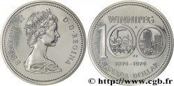 CANADA 1 Dollar Elisabeth II / centenaire de Winnipeg 1974