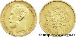 RUSIA 5 Roubles Tsar Nicolas II / aigle impérial 1898 Saint-Petersbourg