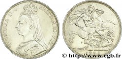 UNITED KINGDOM 1 Crown Victoria buste du jubilé / St Georges terrassant le dragon 1891