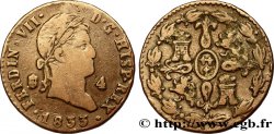 ESPAÑA 4 Maravedis Ferdinand VII 1833 Ségovie
