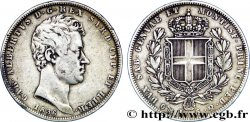 ITALIE - ROYAUME DE SARDAIGNE 5 Lire Charles Albert 1836 Gênes