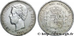 SPAGNA 5 Pesetas Amédée Ier (1874) 1871