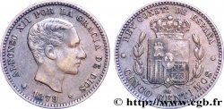 ESPAÑA 5 Centimos Alphonse XII 1879 Oeschger Mesdach & CO