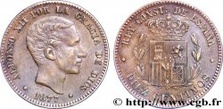 ESPAGNE 10 Centimos Alphonse XII 1877 Oeschger Mesdach & CO