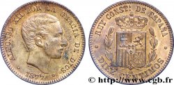 ESPAGNE 10 Centimos Alphonse XII 1877 Oeschger Mesdach & CO