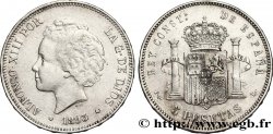 ESPAÑA 5 Pesetas Alphonse XIII 2e type 1893 Madrid