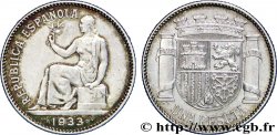 ESPAGNE 1 Peseta République Espagnole 1933 Madrid
