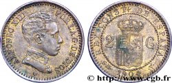 ESPAGNE 2 Centimos Alphonse XIII / armes couronnée 1904 Madrid