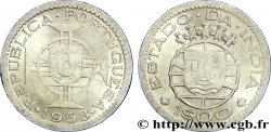 PORTUGUESE INDIA 1 Escudo emblème du Portugal / emblème de l’État portugais de l Inde 1958