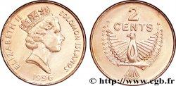 SOLOMON ISLANDS 2 Cents Elisabeth II / aigle esprit de Mlaita 1996