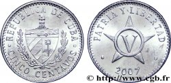 CUBA 5 Centavos emblème / étoile 2007
