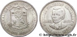 PHILIPPINEN 1 Peso centenaire de la naissance d’Andres Bonifacio 1963