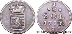 LUSSEMBURGO 1/8 Sol emblème 1775 Bruxelles