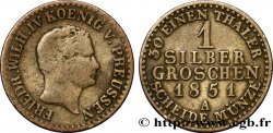 GERMANY - PRUSSIA 1 Silbergroschen Royaume de Prusse Frédéric-Guillaume IV 1851 Berlin