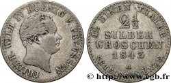 GERMANY - PRUSSIA 2 1/2 Silbergroschen Royaume de Prusse Frédéric Guillaume IV 1843 Berlin