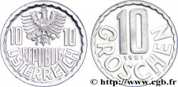 AUTRICHE 10 Groschen BE (proof) aigle 1981  SPL