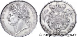 REGNO UNITO 1/2 Crown Georges IIII / écu couronné 1820