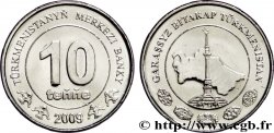TURKMENISTAN 10 Tenge carte du Turkménistan 2009 British Royal Mint