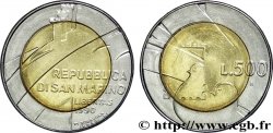SAINT-MARIN 500 Lire ‘1600 ans d’histoire’ 1990 Rome - R