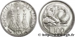 SAINT-MARIN 100 Lire 3 tours / chien et chat 1975