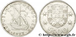 PORTUGAL 5 Escudos emblème 1977