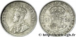 SüDAFRIKA 2 1/2 Shillings Georges V / armes couronnée 1936 Pretoria