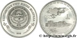 KIRGIZISTAN 1 Som Proof série la Route de la Soie : emblème national / caravansérail de Tash Rabat 2008