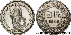 SUISSE 2 Francs Helvetia 1941 Berne - B