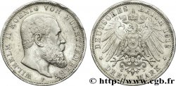 DEUTSCHLAND - WÜRTTEMBERG 3 Mark Guillaume / aigle 1912 Stuttgart - F