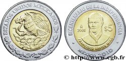 MEXIQUE 5 Pesos Bicentenaire de l’Indépendance : aigle / Francisco Javier Mina 2008 Mexico
