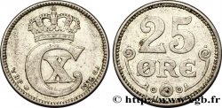 DANEMARK 25 Ore monogramme de Christian X roi du Danemark 1916 Copenhague