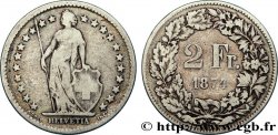 SVIZZERA 2 Francs Helvetia 1874 Berne